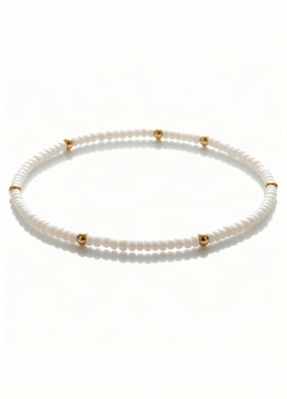 Bijou pour Femme Choker Perles Blanches - QQ2025710